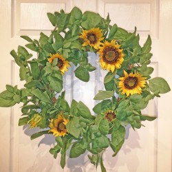 Item # 19S220 YEGR - 26IN SUNFLOWER WREATH