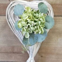8X13X5 HYDRANGEA HEART
