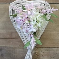 8X13X5 HYDRANGEA HEART