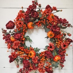 26IN FLORAL WREATH