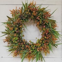26IN FERN&FOXTAIL WREATH