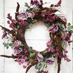 32IN MIXED FLORAL WREATH