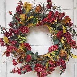 32IN MIXED FLORAL WREATH