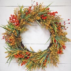 26IN FALL WREATH
