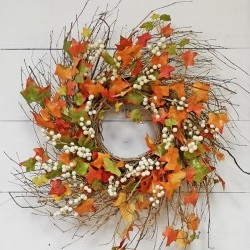 26IN IVY&BERRY WREATH