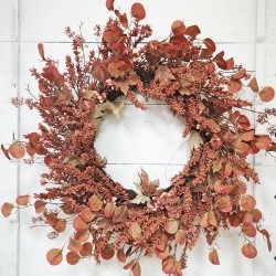 32IN EUCALYPTUS&WHEAT WREATH