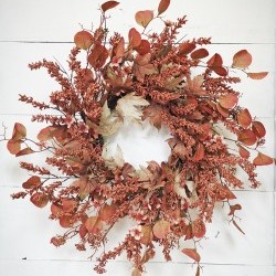 24IN ECUCALYPTUS&WHEAT WREATH