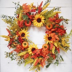26IN PUMPKIN WREATH