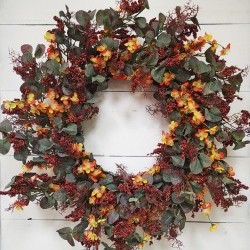 30IN PEACH BLOSSOM WREATH