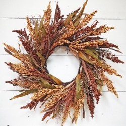 24IN WHEAT WREATH