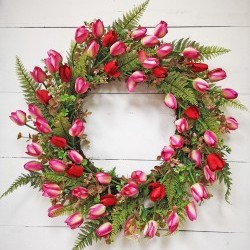 26IN TULIP WREATH