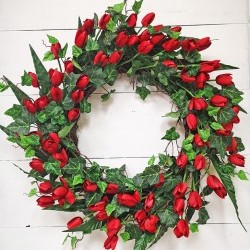 28IN TULIP WREATH