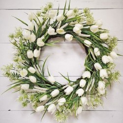 26IN TULIP WREATH
