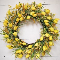 26IN TULIP WREATH