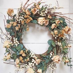 32IN MIXED FLORAL WREATH