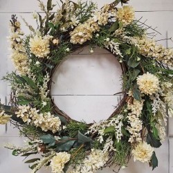 32IN MIXED FLORAL WREATH