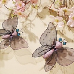 Item # AS1194 GREY - 7IN & 8.25IN BUTTERFLY X 2PC