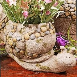 9.5X17X9 SNAIL PLANTER