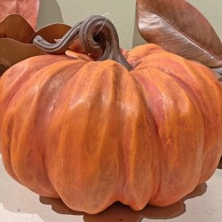 10X10 WOOD PUMPKIN