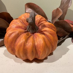 7.3X7X6 WOOD PUMPKIN