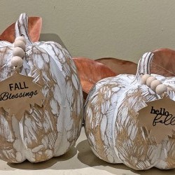 ASST 6X7 WOOD PUMPKIN