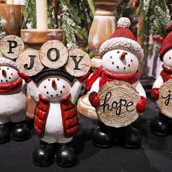 8&9 HOLDING LOG SNOWMANX4