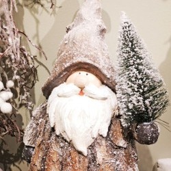 9.6X7.9X19.7 SANTA W/TREE