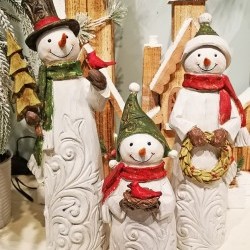 14.5IN SNOWMAN X3