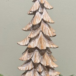 6.8X6.5X15IN WOOD TREE