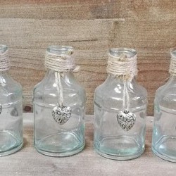 ASST 4PC GLASS JARS X 4PC