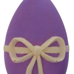 7.75"H RIBBON EGG CANDLE