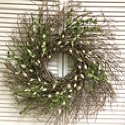 26" PUSSY WILLOW WREATH