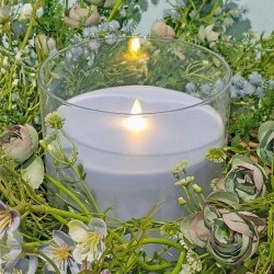 6X6 GLASS CANDLE-R2C