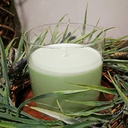 6X6 GLASS CANDLE-R2C