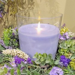 6X6 GLASS CANDLE-R2C