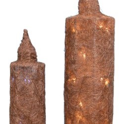 15"&18" CANDLE DECOR X2 (35)