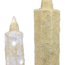 15"&18" CANDLE DECOR X2 (35)