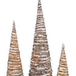 16" 23"&31"LED CONE TREEX3PC.3AA