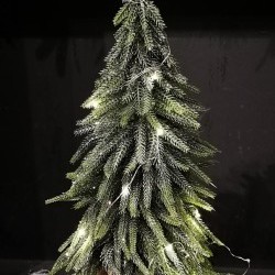 8X18 PINE TREE BURLAP-BOT25