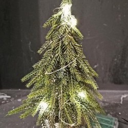5X10.5 PINE TREE WHT POT-BOT15