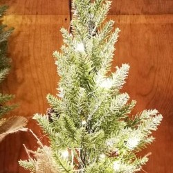 6X17 PINE TREE BURLAP-BOT15