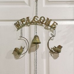 14.5X30.5 WELCOME&BIRD WINDCHIME