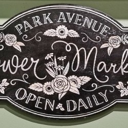 27X13 FLOWER MARKET SIGN
