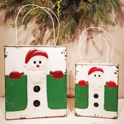 9X4.5X10.5 SANTA BAGS X2