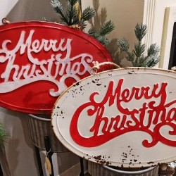 19.5X0.25X12 CHRISTMAS SIGNSX2