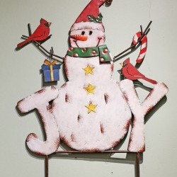 17X23.75 JOY SNOWMAN