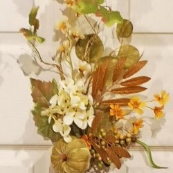 Item # PA2323 GRN - 28IN PUMPKIN SPRAY