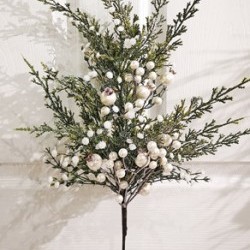 30IN PEARL&PINE SPRAY
