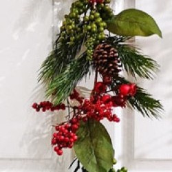 6FT BERRY CONE GARLAND