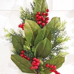 30IN MAGNOLIA BERRY SPRAY